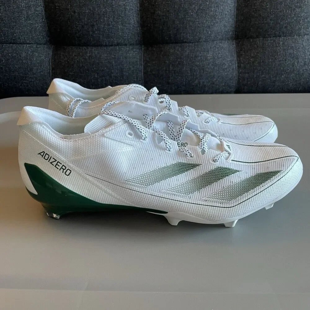Adidas Adizero Electric Football Cleats - Size 12 - IE4378 - White / Green NEW